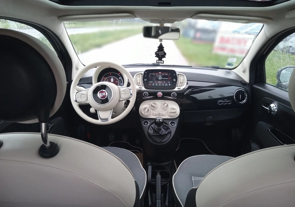 Fiat 500 cena 42800 przebieg: 67000, rok produkcji 2019 z Kielce małe 277